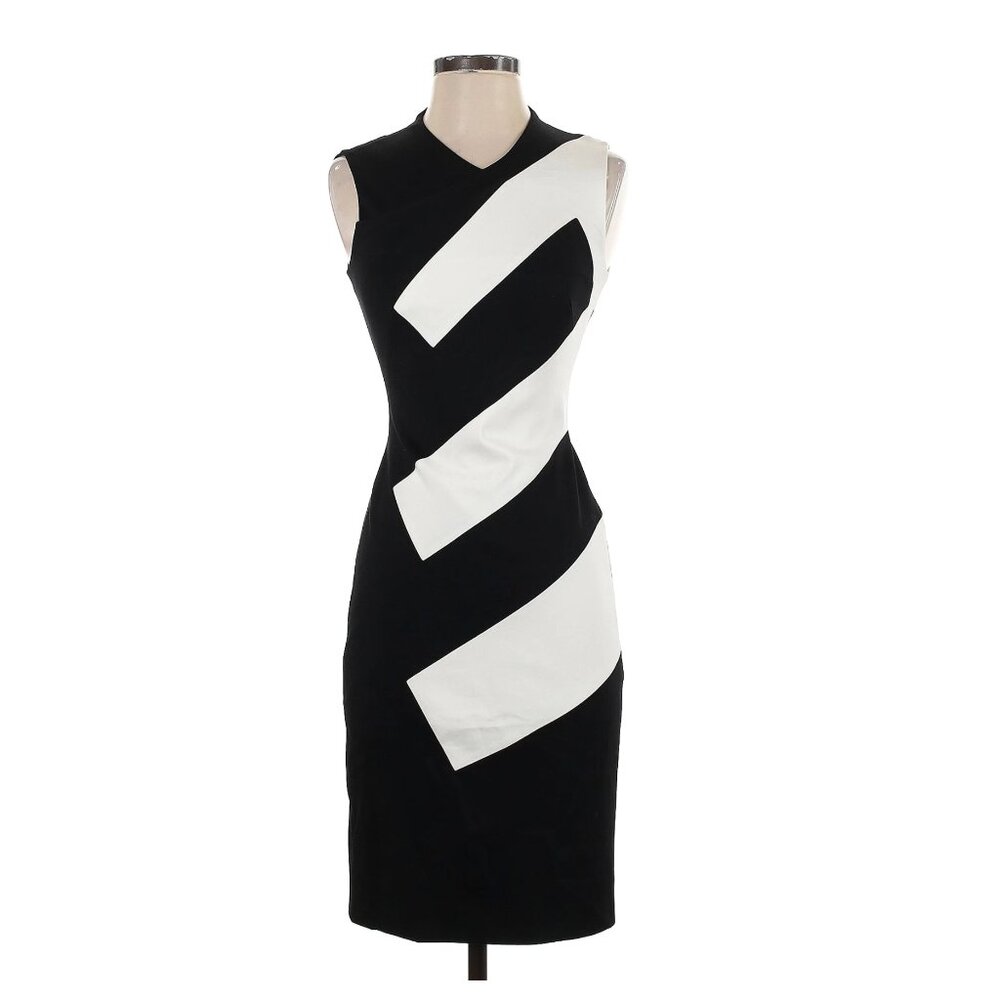 Karen Millen Black and White Midi Dress